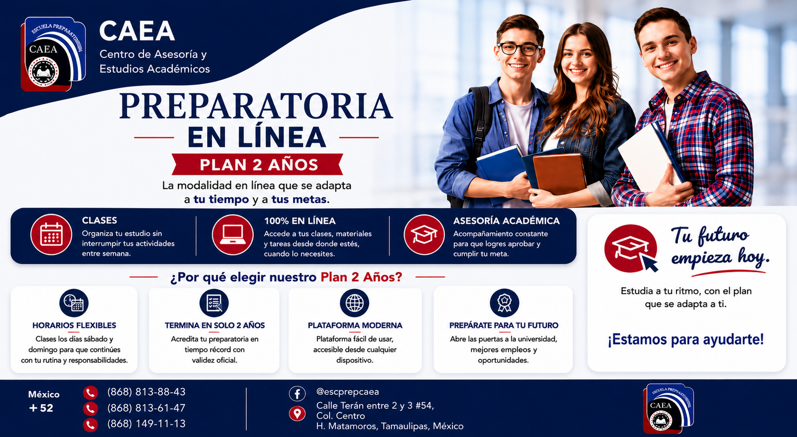 CAEA Preparatoria en Línea Plan 2 Años